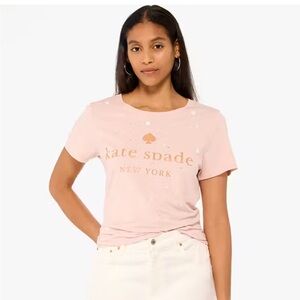 Kate Spade Blush Pink Logo T Shirt